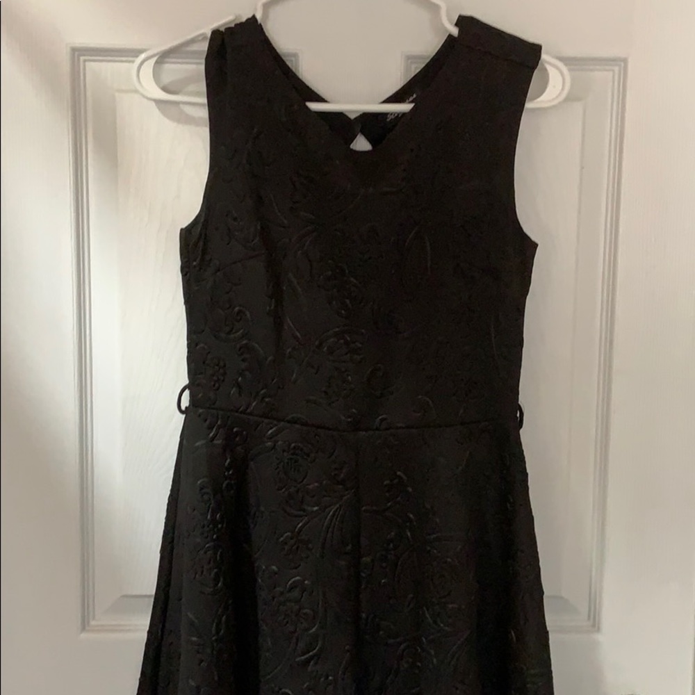 Scuba black cocktail dress